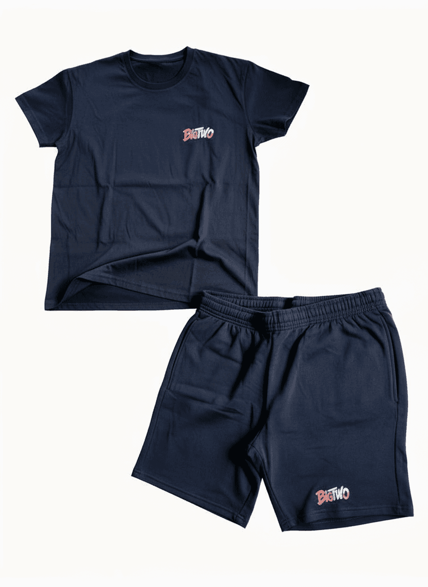 Ensemble Short Bull Spirit Bleu Marine