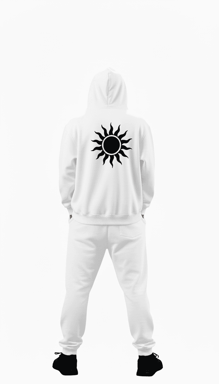 Ensemble Sweat Eclipse Blanc - Miniature 2