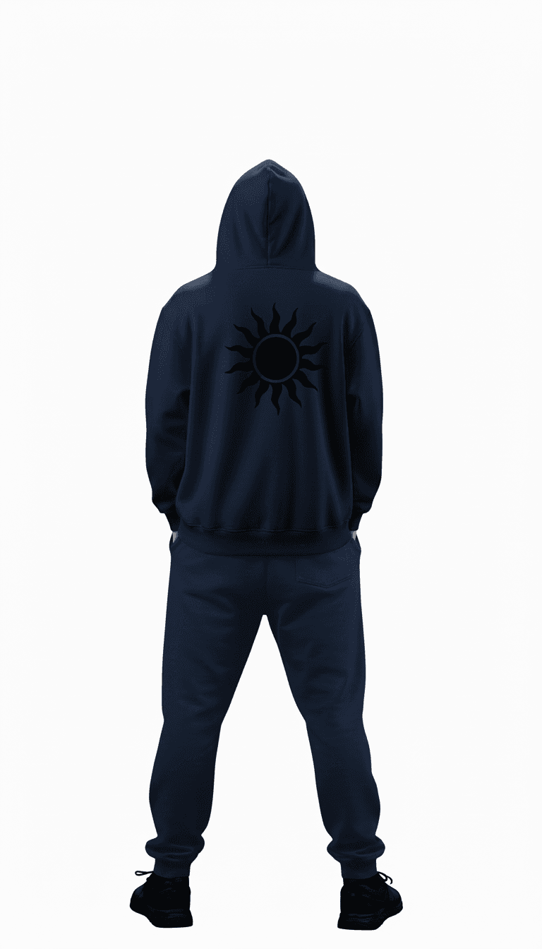 Ensemble Sweat Eclipse Bleu Marine - Miniature 2