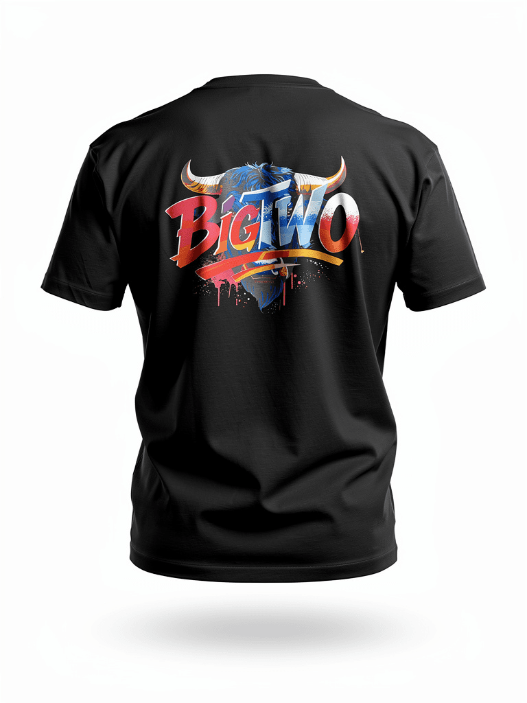 T-Shirt Bull Spirit Noir - Miniature 2